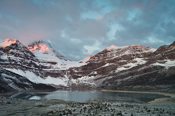 Early morning light on Mount Assiniboine.