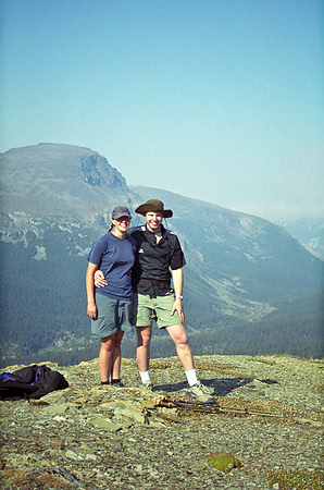 Gwen and Guss on Antler Ridge.