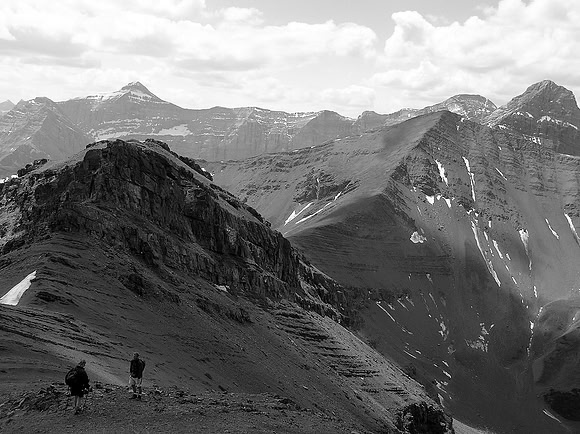 Descending into the lovely valley between Centennial Ridge and Collembola.