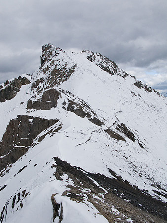 Looking ahead to the summit of Wonder Peak.