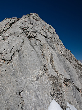Another view of the crux, you really don't want to slip here.