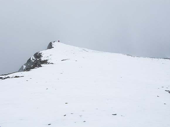 Jon is on the highest point of Cave Mountain.