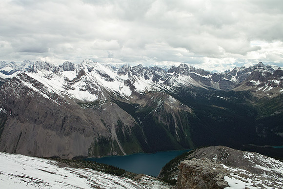 Wonder Lake is far beneath us.