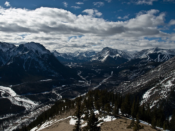 On the south ridge.