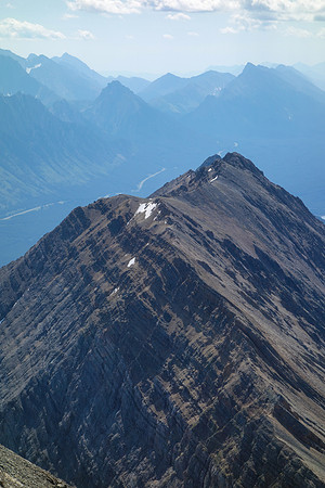 Mount Lawson and part of the difficult connecting ridge.