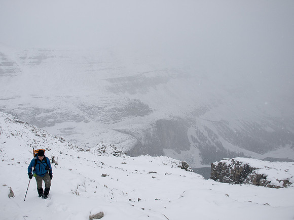 More snow and weather as we ascend.