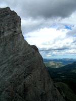 Descending from the summit of Window Mountain.