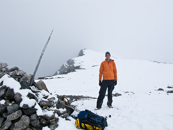 Vern on the summit of Cave Mountain.