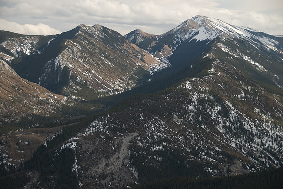 Views over Mount Mann towards Mount Burke.