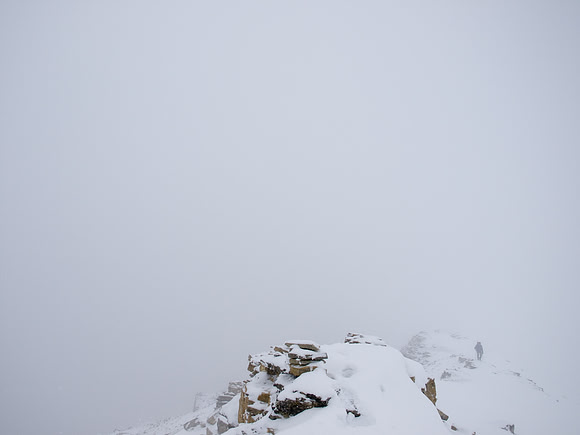 Wietse coming up the final summit block.