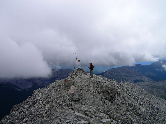 Jon on the summit of Crowsnest Mountain.