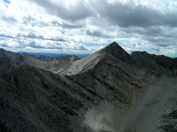 The route from Allison (C) to Window Mountain at left is fairly obvious.