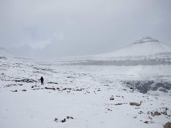 More snow and weather as we ascend.