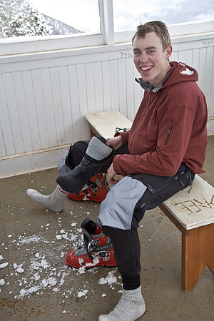 Jason is stinking up the fire lookout. No wonder the place is so well vented I guess!