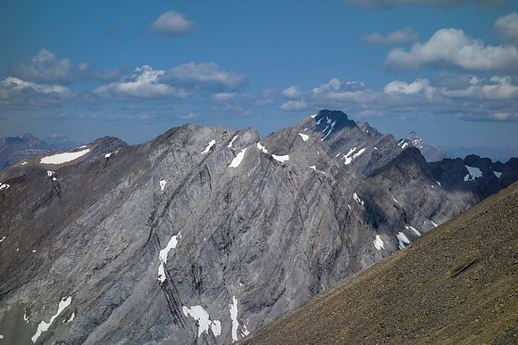 Mount Sir Douglas with Mount French in the foreground.
