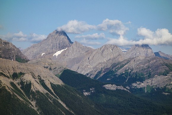 Mount Birdwood across the valley.