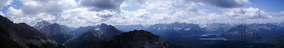Pano from Rae (L) to Pocaterra, Roberta, Joffre, Foch, Sarrail, Lyautey, Putnik, Indefatigable (R).