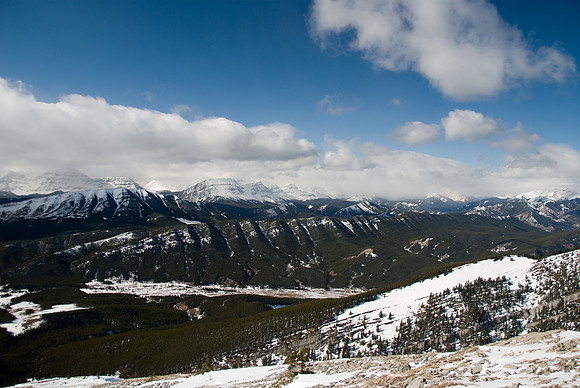 Looking southwest off the descent of Mount Burke.