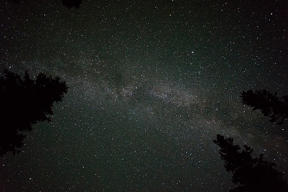 Great view of the Milky Way from near the ACC Elk Lakes Cabin.