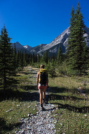 Approaching the Upper Elk Lake Campground.