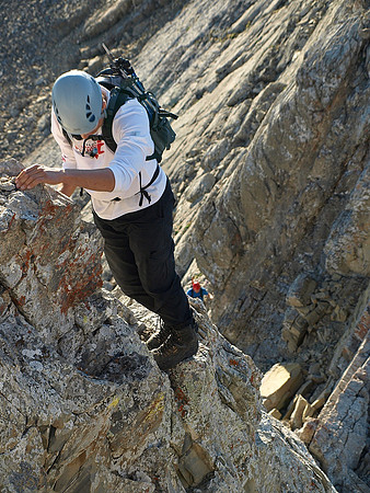 Kev on the crux.