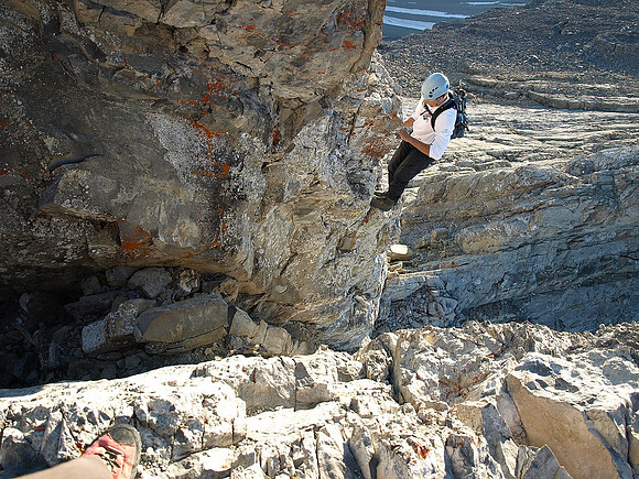 Kev on the crux.