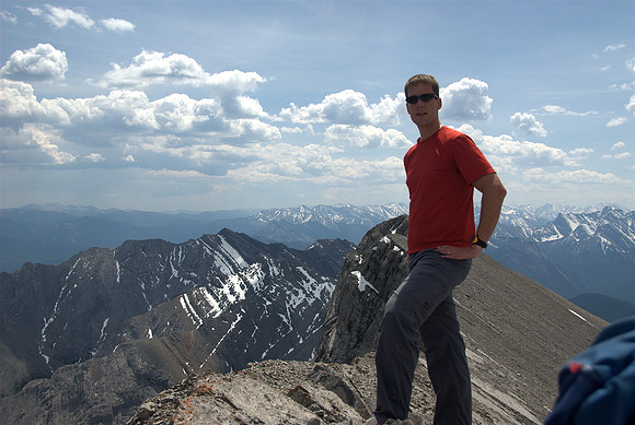 Vern on the summit of Morrowmount.