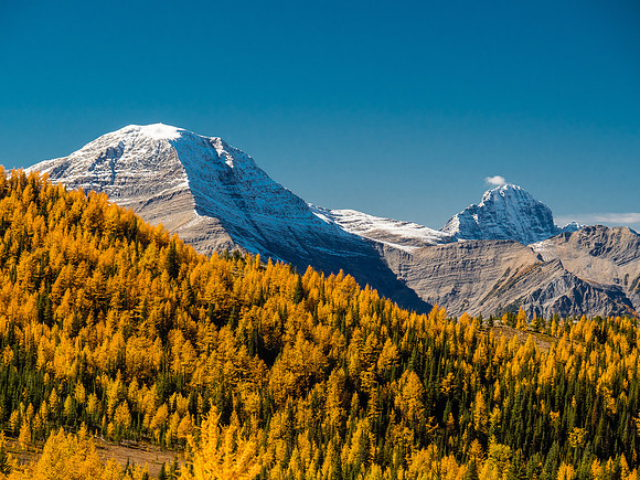 Mount Shanks on the left with Verendrye on the right.