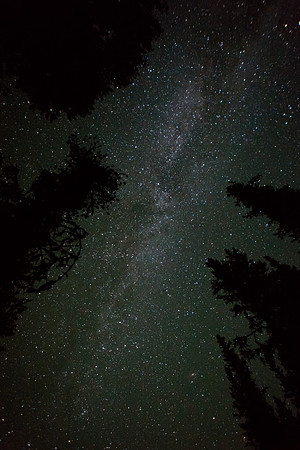 Great view of the Milky Way from near the ACC Elk Lakes Cabin.